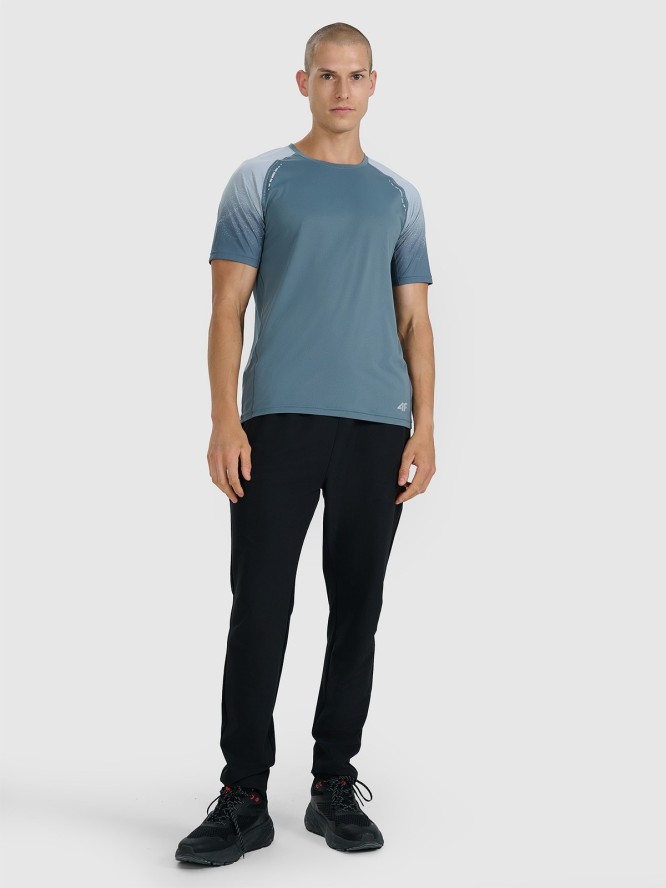 4F Koszulka do biegania w terenie szybkoschnąca męska - szara XXL