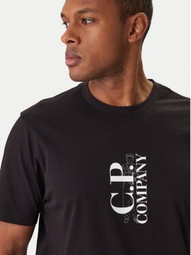 C.P. Company T-Shirt 20CMTS084A005100W Czarny Regular Fit