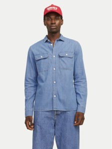 Jack & Jones Koszula jeansowa Travis 12269262 Niebieski Comfort Fit