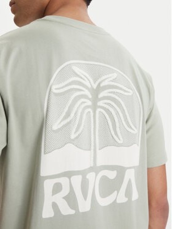 RVCA T-Shirt Palmcrest EVYZT00275 Zielony Relaxed Fit