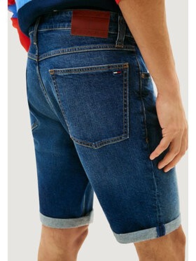 Tommy Jeans Szorty jeansowe Ronnie DM0DM22980 Granatowy Slim Fit