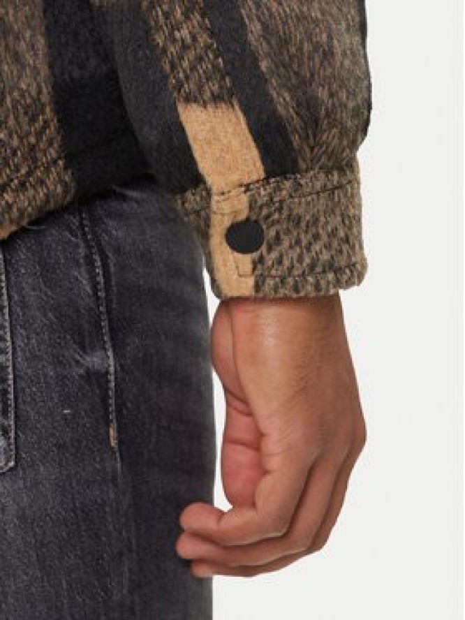 Tommy Jeans Kurtka przejściowa Check Teddy DM0DM22010 Beżowy Regular Fit