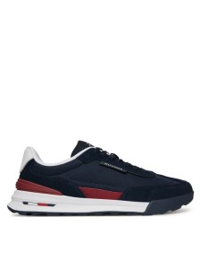 Tommy Hilfiger Sneakersy Retro Runner Nylon Mix FM0FM05523 Granatowy