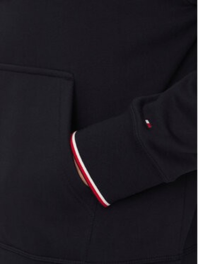 Tommy Hilfiger Bluza Small Logo MW0MW38950 Granatowy Regular Fit