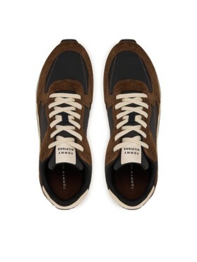 Tommy Hilfiger Sneakersy New Runner Eva Mix FM0FM05638 Brązowy