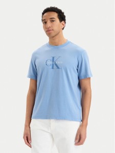 Calvin Klein Jeans T-Shirt SS 20S LV04RG832G Niebieski jasny Regular Fit