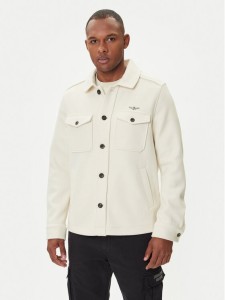 Aeronautica Militare Kurtka przejściowa 252AC0035UL00902 Écru Regular Fit