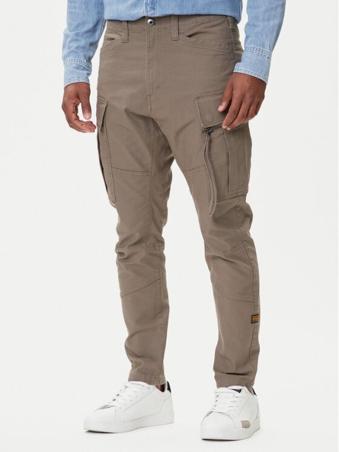 G-Star Raw Spodnie materiałowe Zip Pocket 3D D24307-E172 Zielony Skinny Fit