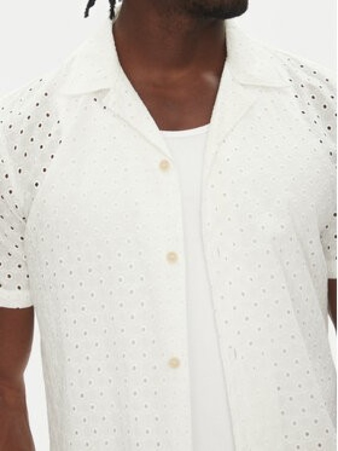 Lindbergh Koszula 30-203569 Biały Relaxed Fit