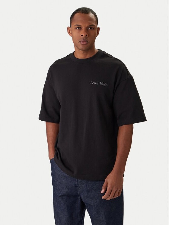 Calvin Klein T-Shirt S/S Crew Neck LV00NM2929 Czarny Relaxed Fit