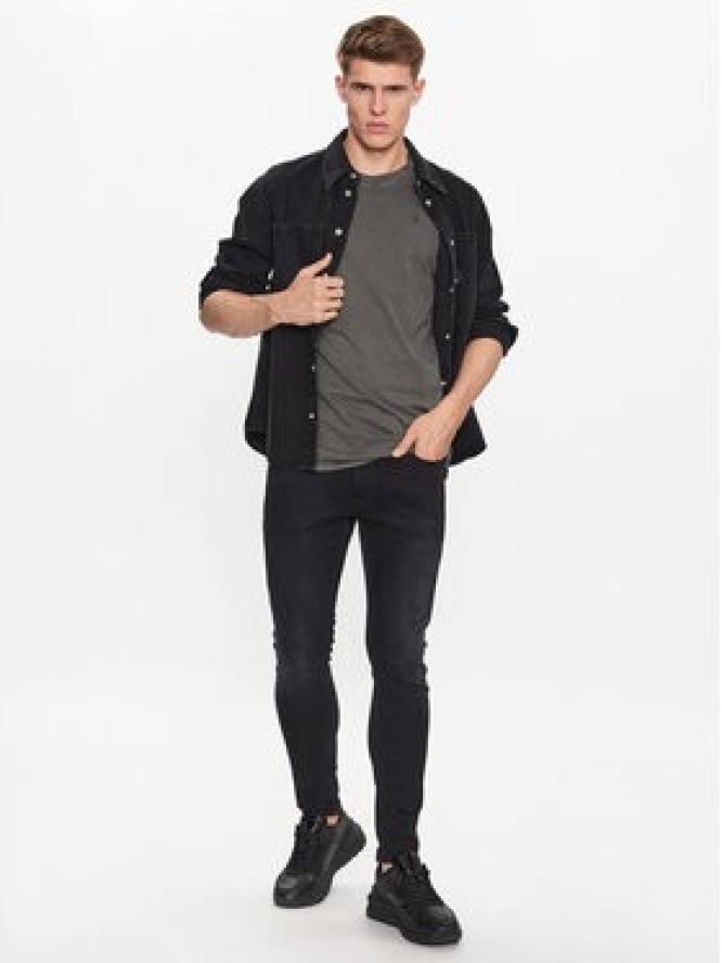 G-Star Raw T-Shirt D16396-2653-B575 Szary Regular Fit