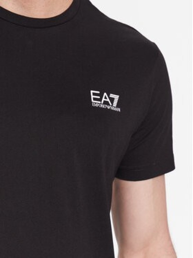 EA7 Emporio Armani T-Shirt 8NPT51 PJM9Z 1200 Czarny Regular Fit
