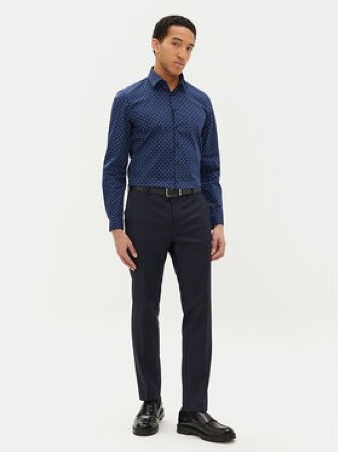 Calvin Klein Koszula K10K114313 Granatowy Slim Fit