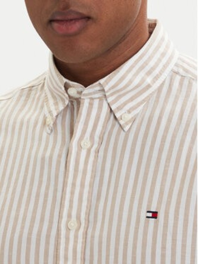 Tommy Hilfiger Koszula MW0MW42449 Beżowy jasny Regular Fit