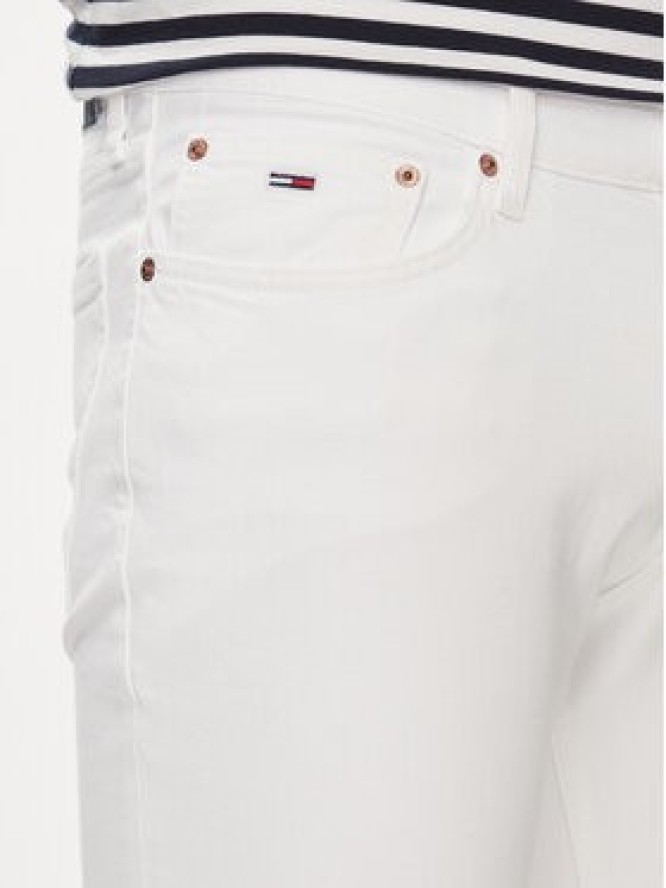 Tommy Jeans Jeansy Scanton DM0DM18746 Biały Slim Fit