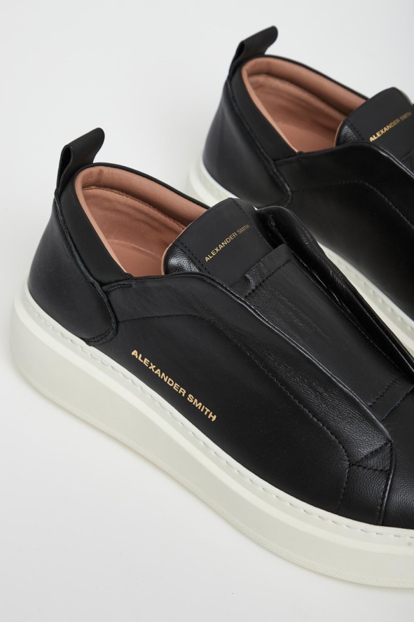 Sneakersy męskie skórzane Slip-On ALEXANDER SMITH