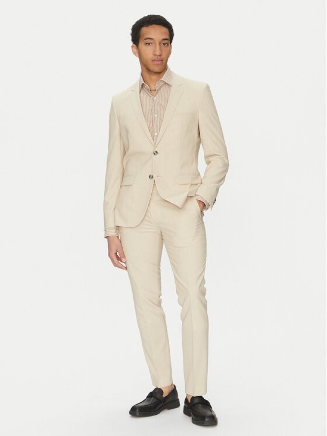HUGO Garnitur Arti/Hesten232X 50540341 Beżowy Extra Slim Fit