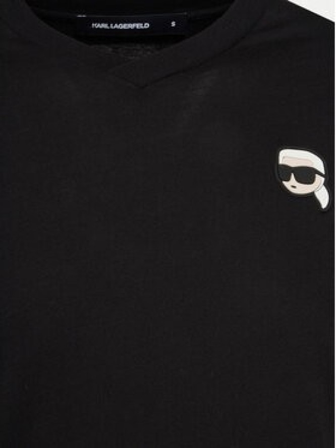 KARL LAGERFELD T-Shirt 755021 552224 Czarny Regular Fit