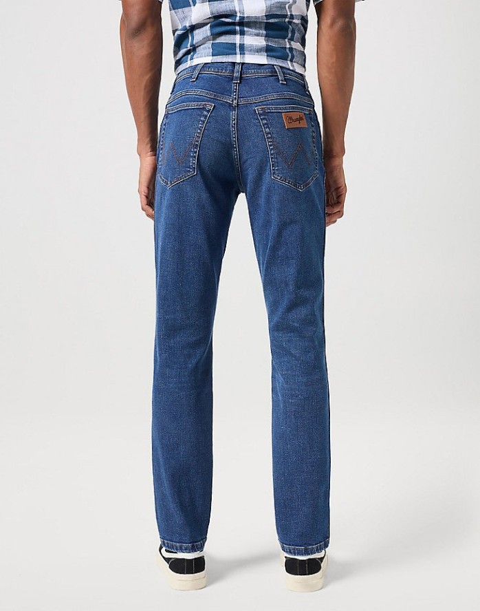 WRANGLER TEXAS SLIM MĘSKIE SPODNIE JEANSOWE JEANS DŻINSY HARVEY BLUE 112350817 W12S017973