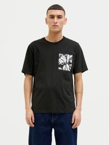 Jack & Jones T-Shirt Split 12272995 Czarny Regular Fit