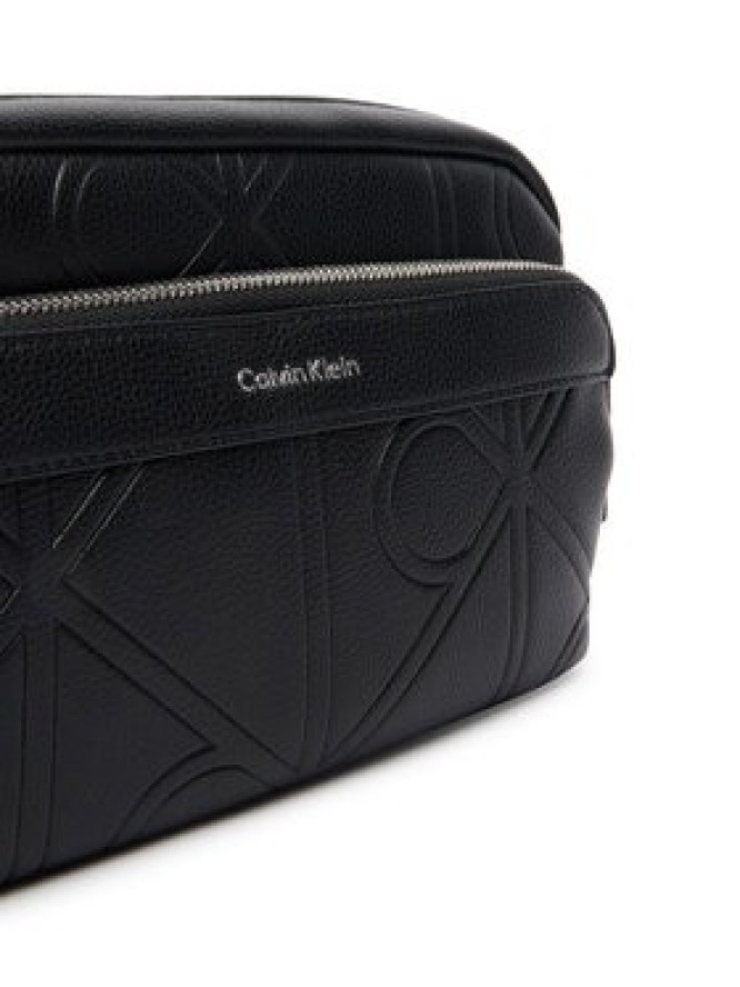 Calvin Klein Saszetka Emblem Aop Emboss Camera Bag LV04D3330G Czarny