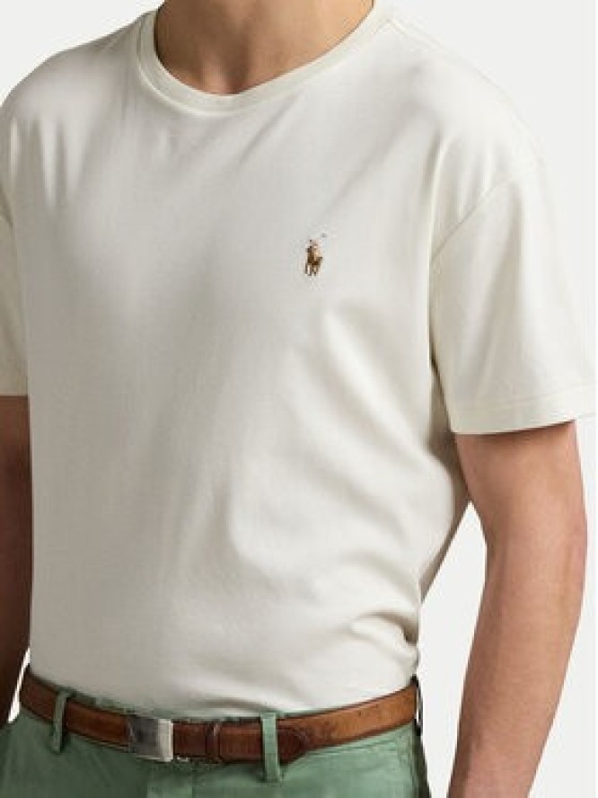 Polo Ralph Lauren T-Shirt 710740727094 Écru Custom Slim Fit