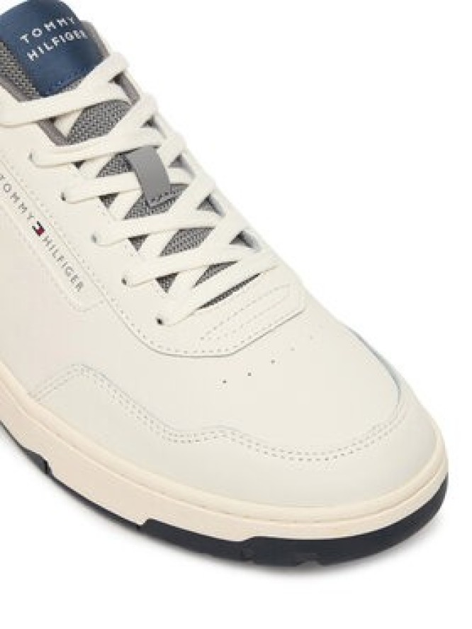 Tommy Hilfiger Sneakersy Th Basket Core Lite Lth/Suede FM0FM05714 Biały