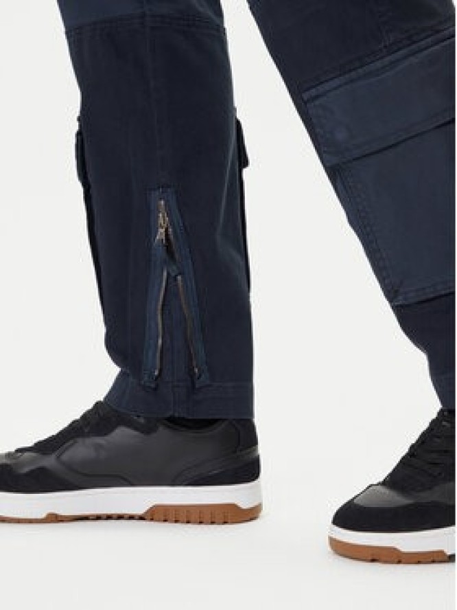 Aeronautica Militare Spodnie materiałowe 252PA1664UCT04241 Granatowy Regular Fit