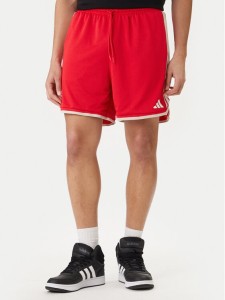 adidas Szorty sportowe Stadium JZ6857 Czerwony Regular Fit