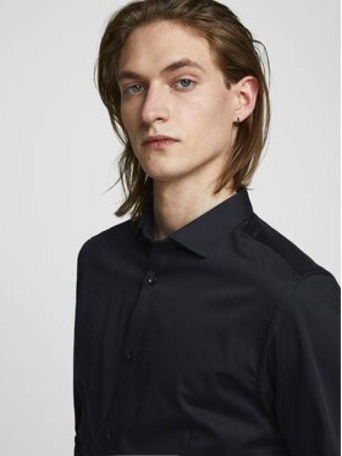 Jack & Jones Koszula Parma 12097662 Czarny Super Slim Fit