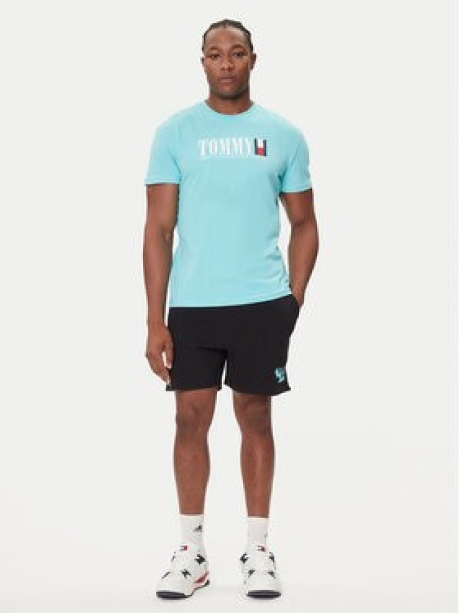 Tommy Jeans T-Shirt Dna Flag DM0DM21941 Zielony Regular Fit