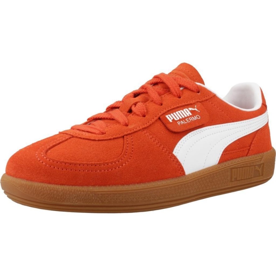 Buty PUMA YELLOW PALERMO JR Pomarańczowy