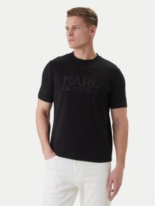 KARL LAGERFELD T-Shirt 755035 562221 Czarny Regular Fit