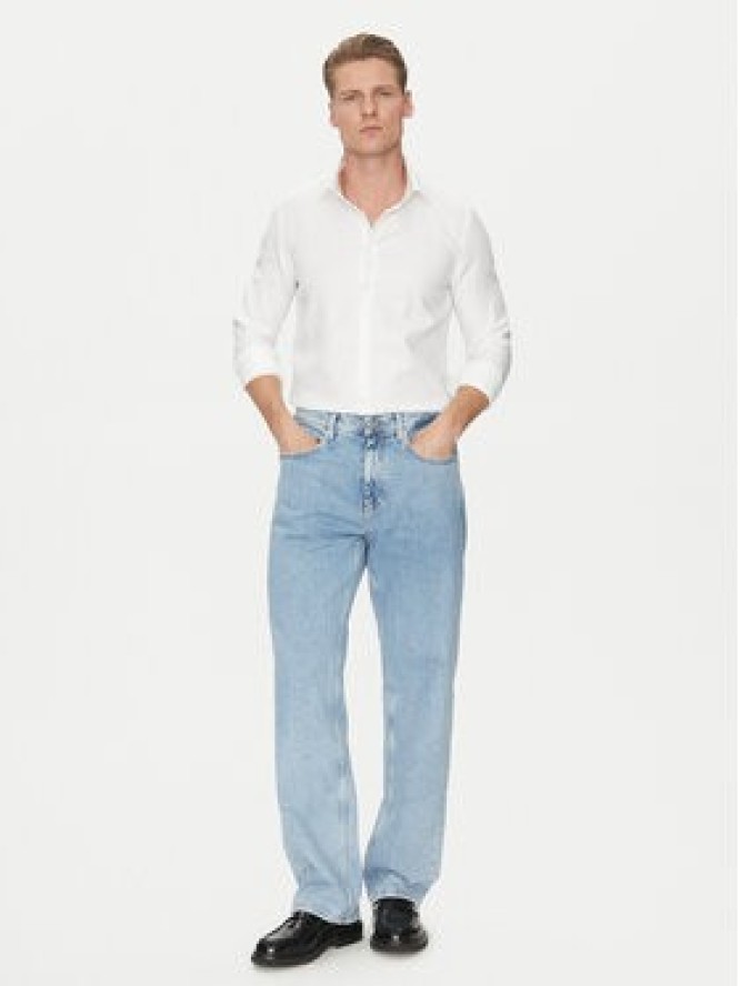 Calvin Klein Koszula K10K114316 Biały Slim Fit