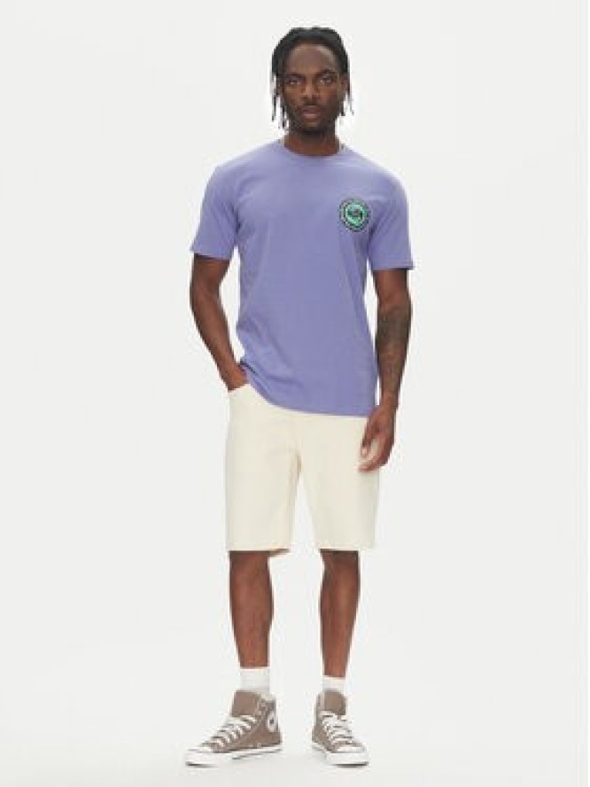 Quiksilver T-Shirt Circle Back Ss EQYZT08054 Fioletowy Regular Fit