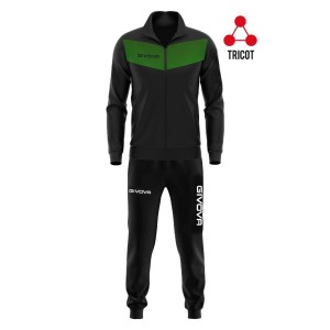 Zestaw sportowy Givova Visa Triacetato czarno-zielony