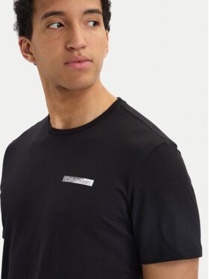 Calvin Klein T-Shirt SS 30s EU LV04LG810G Czarny Slim Fit