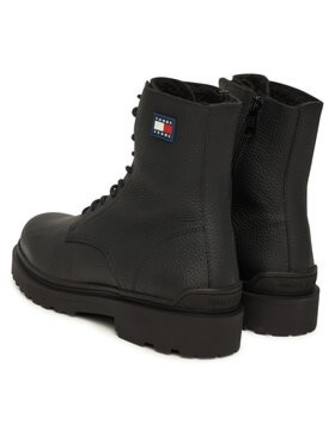 Tommy Jeans Trzewiki Tjm Lace Up Tumbled High EM0EM01631 Czarny
