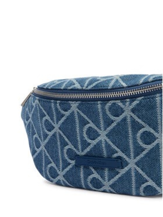 Calvin Klein Nerka Emblem Aop Denim Waistbag LV04D3430G Niebieski