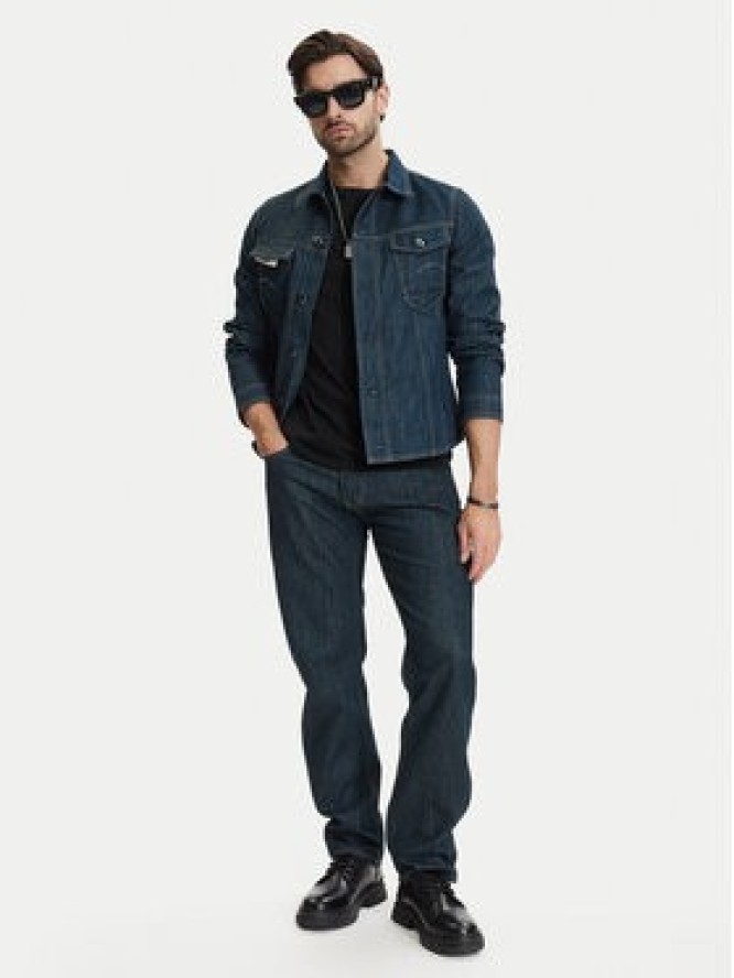 G-Star Raw Kurtka jeansowa 3D Dart D28418-E358 Granatowy Regular Fit