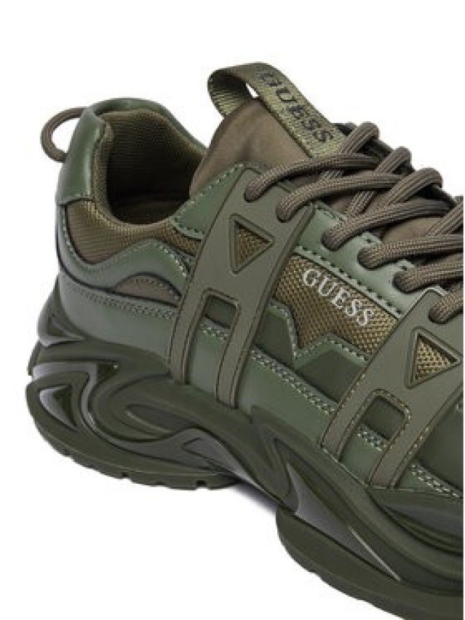 Guess Sneakersy FMFUNO ELE12 Zielony