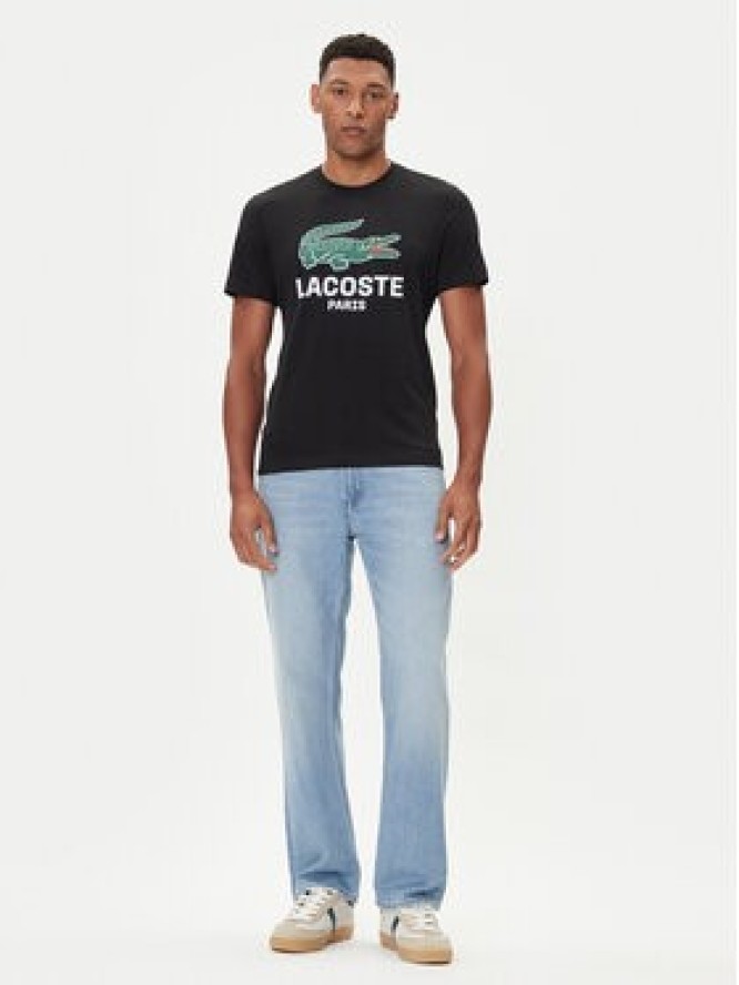 Lacoste T-Shirt TH5634 Czarny Regular Fit