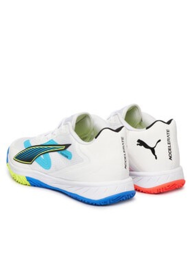 Puma Buty halowe Accelerate Turbo 4 Game On 108888 01 Biały