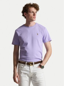 Polo Ralph Lauren T-Shirt 710740727507 Fioletowy jasny Regular Fit