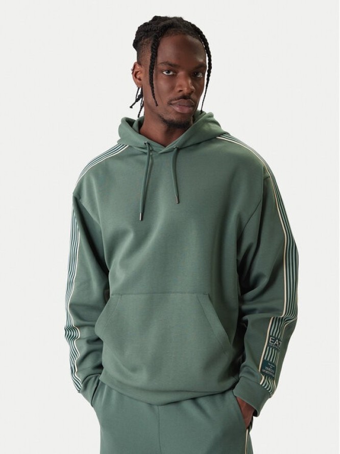 EA7 Emporio Armani Bluza 7M001508 AF12660 U7260 Zielony Regular Fit