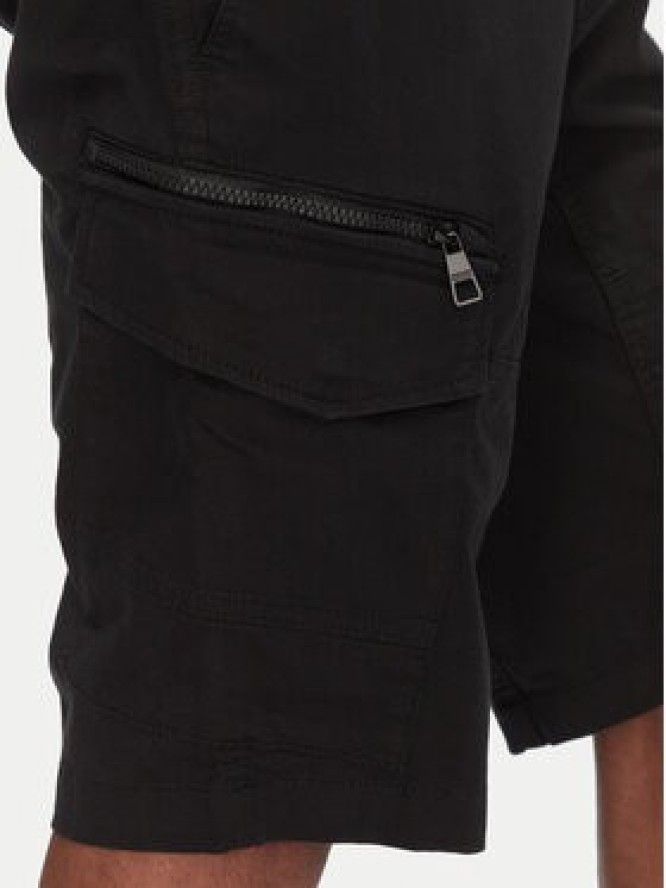 Tom Tailor Denim Szorty materiałowe 1044836 Czarny Regular Fit