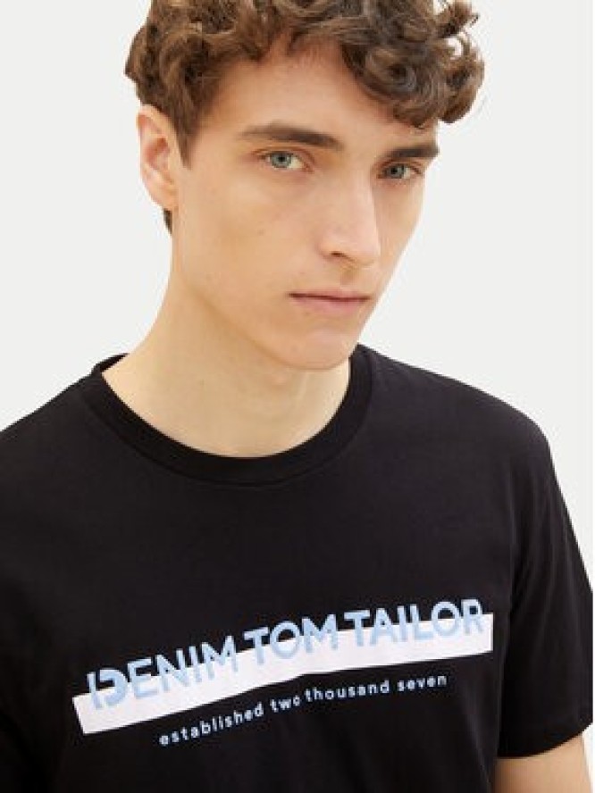 Tom Tailor Denim T-Shirt 1037653 Czarny Basic Fit