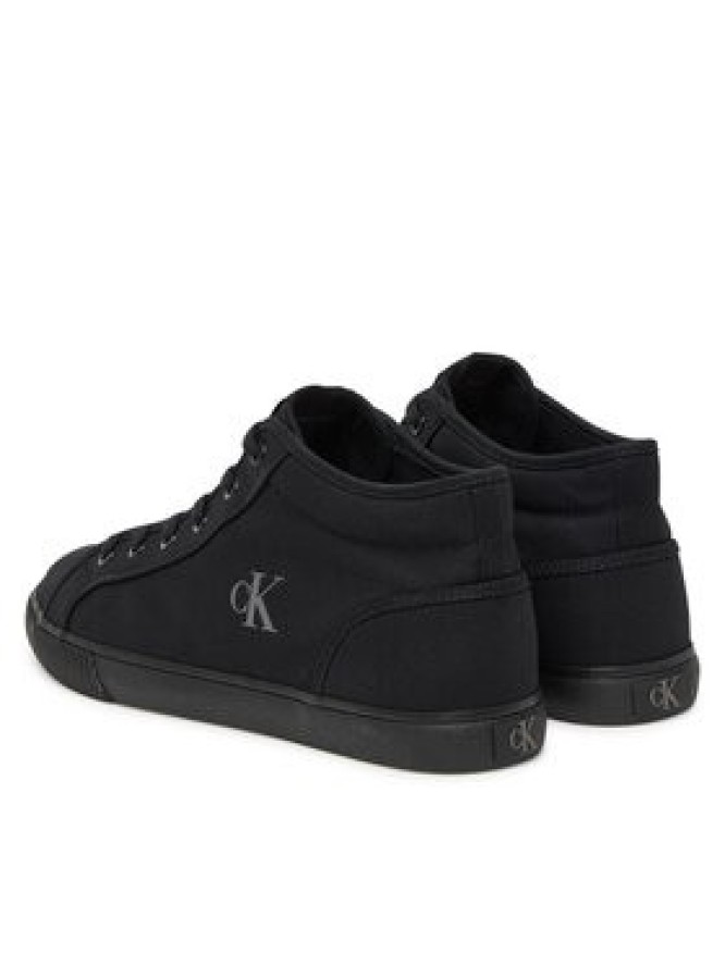Calvin Klein Jeans Sneakersy Ess Vulc Mid Mg Canvas YM0YM01210 Czarny
