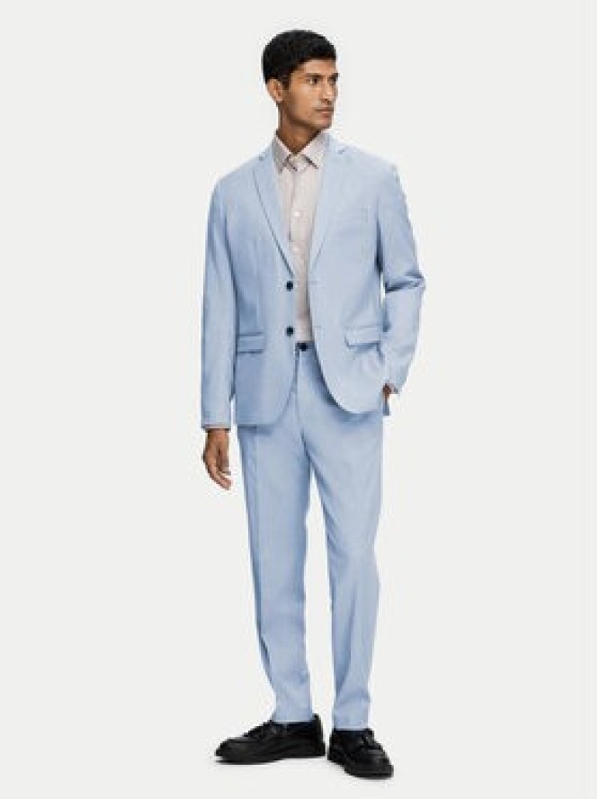 Selected Homme Marynarka 16092418 Błękitny Slim Fit