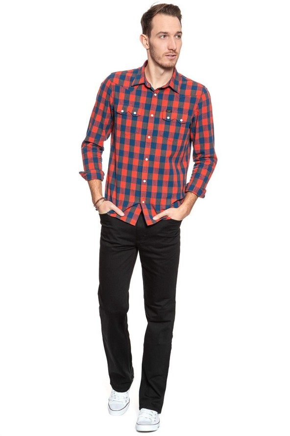 MUSTANG TRAMPER MĘSKIE SPODNIE JEANSOWE MIDNIGHT BLACK 0111 3175 490